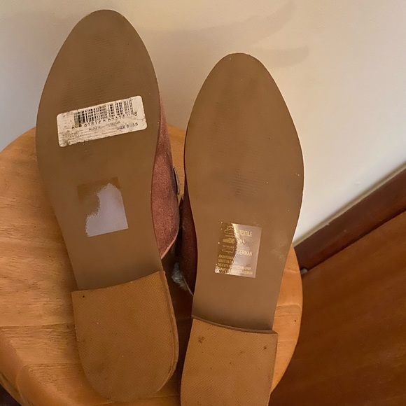 Steve Madden Mauve/blush pink velvet loafers - Picture 3 of 3